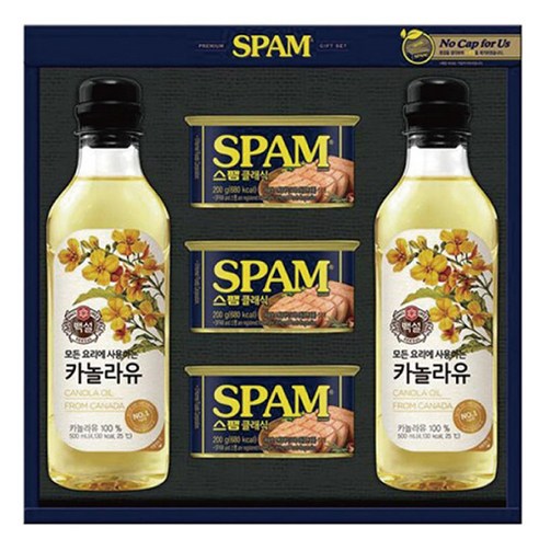 cj제일제당 스팸 고급유7호 선물세트 쇼핑백포함, 1개