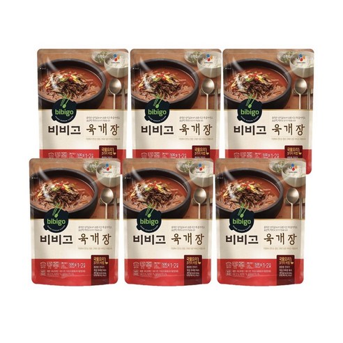 비비고 육개장, 500g, 6개