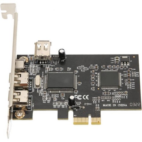 Firewire Riser 카드 DV 캠코더용 IEEE 1394A 어댑터에 대한 폭넓은 호환성 PCI Ex1