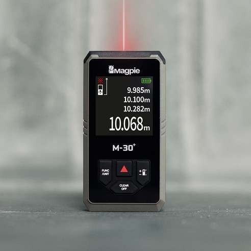 M-30+ 맥파이 방진방수 초소형 레이저 줄자 거리측정기, 1개