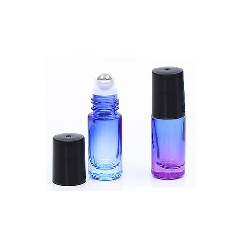 모든유통 5ml 그라데이션 롤온 공병 미니 롤러볼 향수 용기, 1개, 블루보라그라데이션