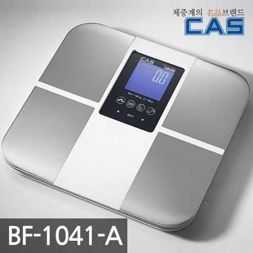 카스(CAS) 디지털 체지방 체중계 BF-1041-A, 단품, 색상:블랙화이트(BlackWhite)