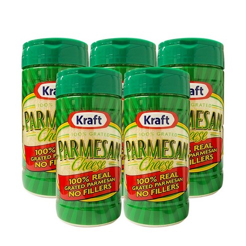 크래프트 그레이티드 파마산 치즈, 227g, 5개