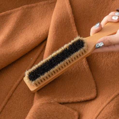 단품 천연 돈모 코트빗 캐시미어 옷솔 브러쉬 1개 보풀제거