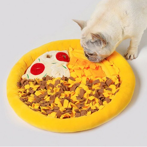 강아지 노즈워크 장난감 분리불안 증상 해소 혼자두기 피자 매트 방석, 본상품선택, 1