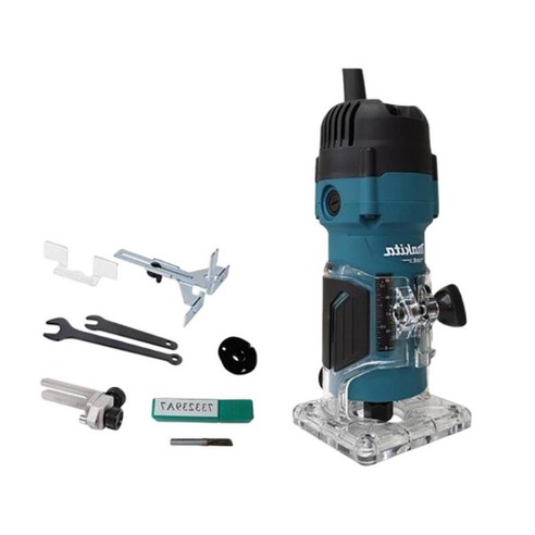 Makita 530W 6mm 35000rpm 전동트리머 트리머비트 난간 장부촉절단 목공, 1개