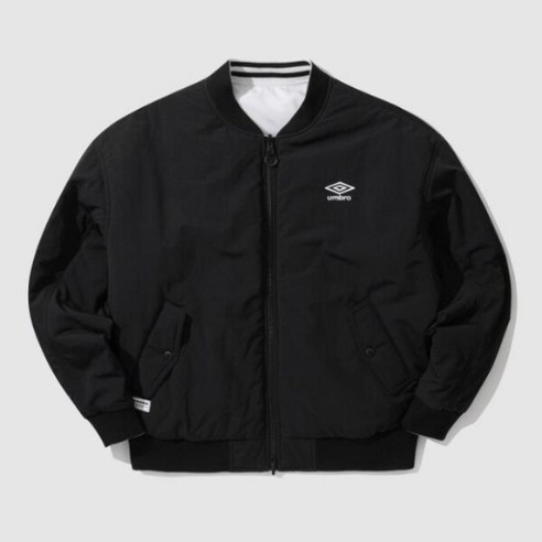 [엄브로] 패딩 JQS UP123CPJ12-BLK 리버서블 바시티 패딩자켓 / BLK