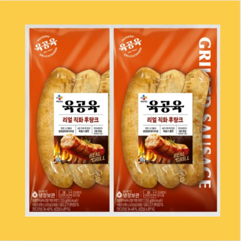 CJ 육공육 리얼직화 후랑크 255g x 2개, 225g