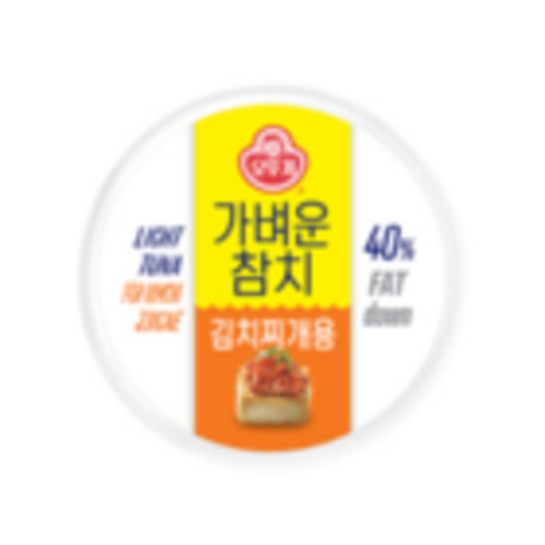 오뚜기 가벼운 참치 김치찌개용, 135g, 12개