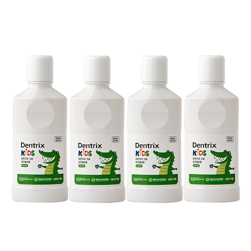 덴트릭스 키즈 동국제약 바른치아 어린이 가글, 260ml, 4개