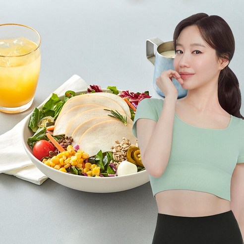 [매니저배송] 한국야쿠르트 잇츠온 닭가슴살햄 랜치시저 샐러드, 단품