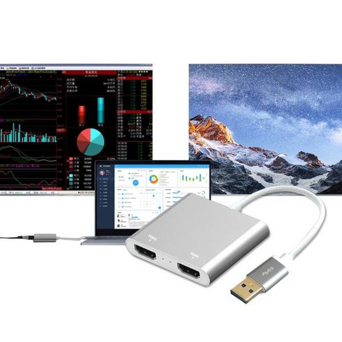 [체1015] USB3.0 to HDMI 컨버터 외장그래픽카드 미러링 변환기 USBHDMI USBtoHDMI HDMI컨버터 외장그래픽, v상품선택v
