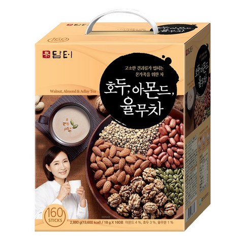 담터 호두 아몬드 율무차 18g, 160개