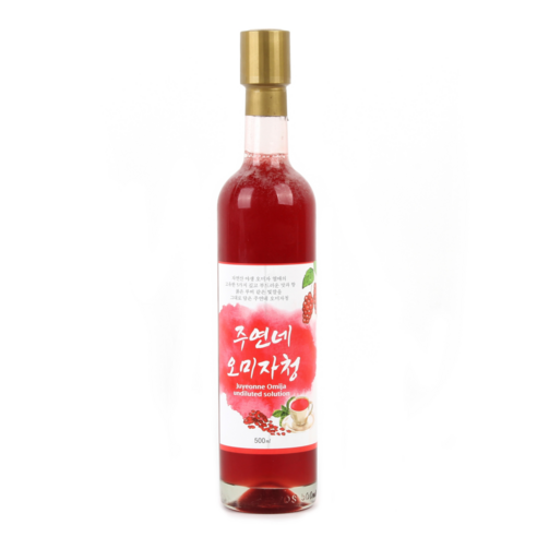 오미자청 1500ml 500ml 750ml 원액 엑기스 오미자차 선물세트 강원도 인제군, 500ml, 1개, 1개입