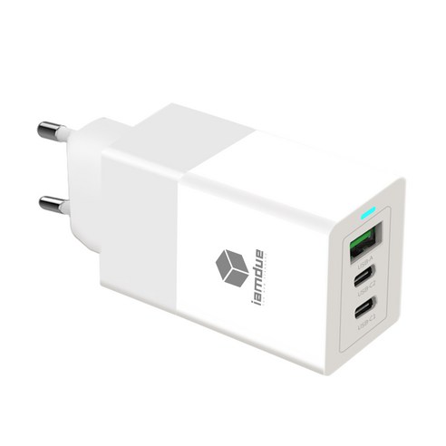 아이엠듀 GaN 65W 멀티 포트 C타입 USB PD PPS 초고속 충전기 UM2, 블랙, 1개