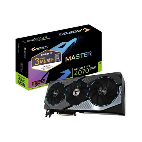 GIGABYTE (기가바이트) [GIGABYTE] AORUS 지포스 RTX 4070 SUPER MASTER D6X 12GB 피씨디렉트