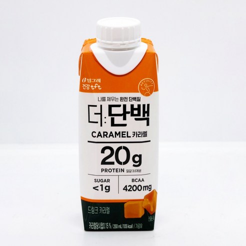 빙그레 tft 더단백 드링크 카라멜 18p, 4500ml, 1개