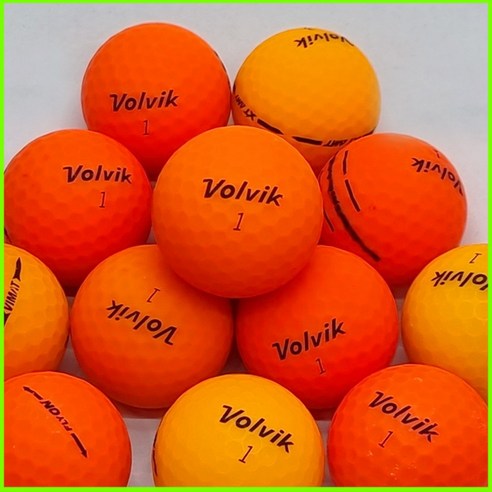 볼빅 무광 칼라별 오렌지 2피스 A급 로스트볼, 1개, ORANGE, 30개입