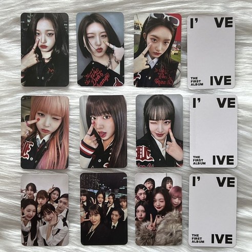 아이브 포카 IVE 싱가포르 스페셜카드 br 라이브카드 사인카드 MINE 앨범 장원영 안유진 아이돌 굿즈 포토카드, 004-9장