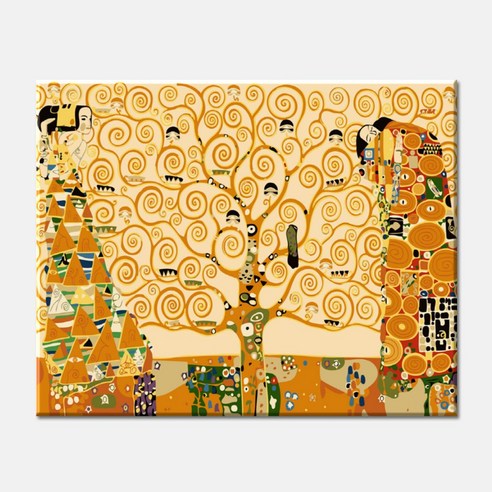 모모픽스페인팅 DIY명화그리기 40x50cm, J18 클림트 생명의 나무, 1개