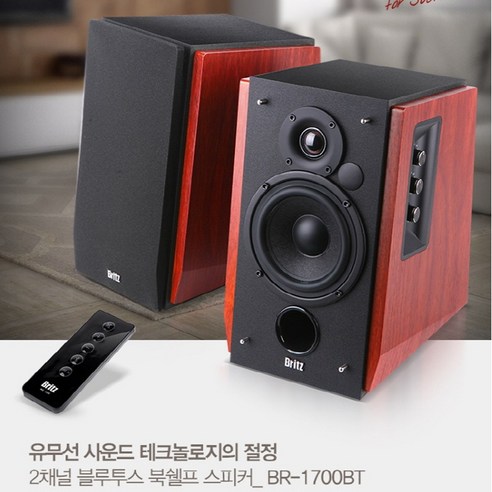 브리츠 BR-1700BT 유무선 북셀프타입 블루투스스피커