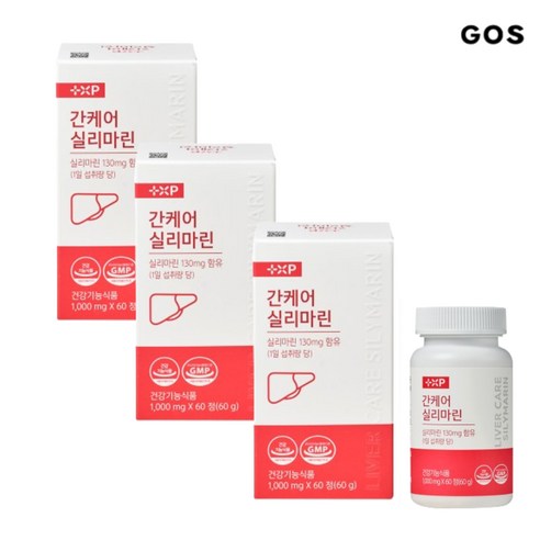 [고스몰] 간 음주 숙취 피로 회복 피로할 때 간케어 실리마린 밀크시슬 우루사 성분, 2세트, 60정
