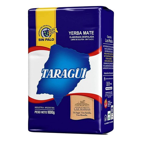 Taragüi Yerba Mate 노 스템 없음 1kg - 2.2 파운드 블루 팩 핫템 잇템