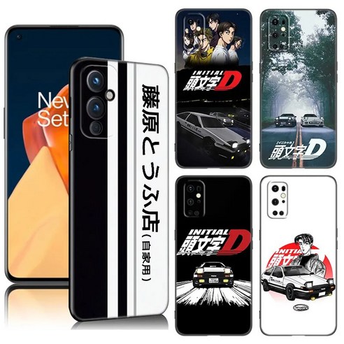 이니셜D 이니셜 D AE86 블랙 실리콘 휴대폰 케이스 OnePlus 9 10 11 12 ACE 2V Pro 9RT 10T 10R Nord CE 2 3 Lite N10 N20 N30 5G 용, 14.OnePlus 9R 5G - 04