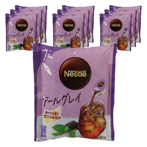 네슬레 얼그레이 포션 저당 희석용 7개입, 84g, 10개