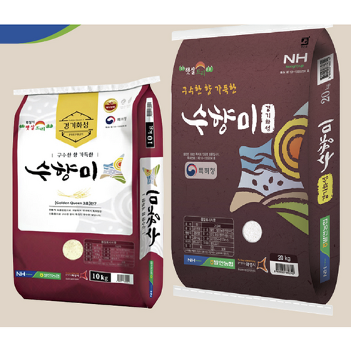 당일도정 2023년산 햅쌀 수향미 10kg/20kg 골드퀸3호 밥맛좋은쌀 경기도 화성시 국산 국내산 골드퀸, 1개, 10kg