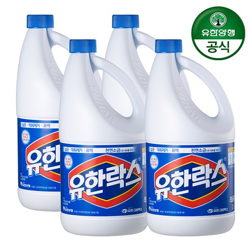 유한락스 레귤러 3.3L, 2L, 4개