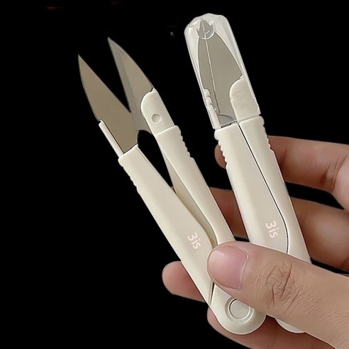 삼이즈 고급 쪽가위 잘드는 다목적 접이식 작은 가위, 1+1 1세트, 1개 완구/취미