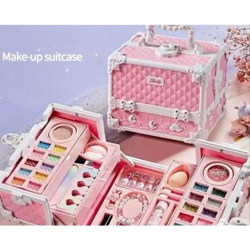 [판매자추천]당일배송 물로씻는 어린이화장품 여왕님 메이크업박스