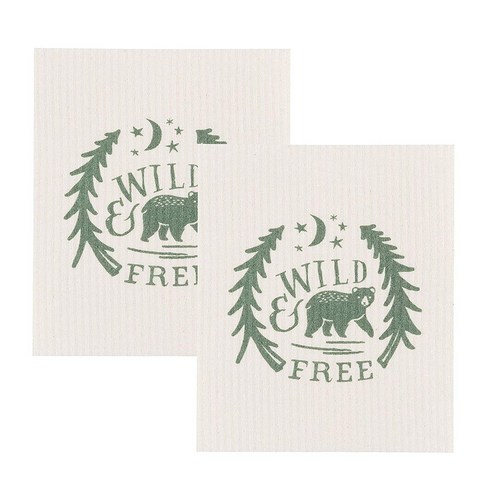 나우디자인 스웨디쉬 디쉬 키친크로스, Wild And Free, 2개