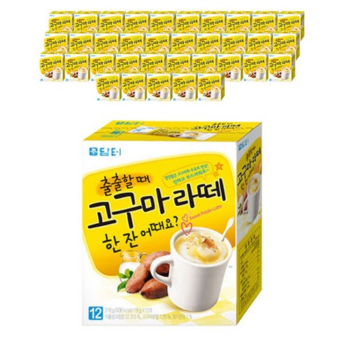 담터 고구마라떼, 36개, 216g