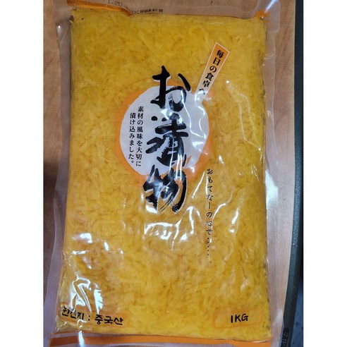 씨엘푸드 동경 단무지 채 1kg 1개