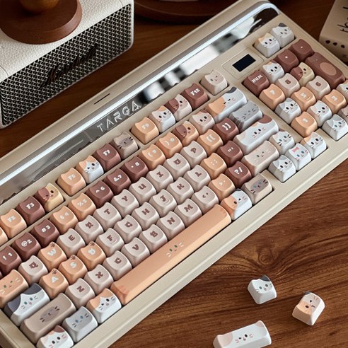 고양이 키캡으로 나만의 키보드를 꾸미세요