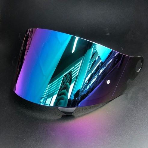오토바이헬멧 스쿠터 오토바이 헬멧 SHOEI 글램스터용 풀페이스 UV 방수 쉴드, 3.Silver