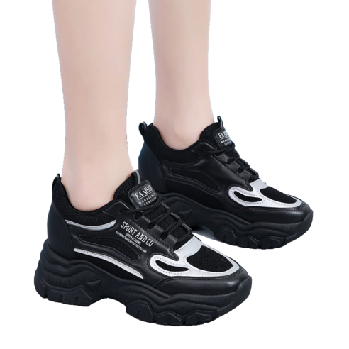 여성 캐쥬얼 데일리 속굽 키높이 7CM 운동화 Women''s casual shoes