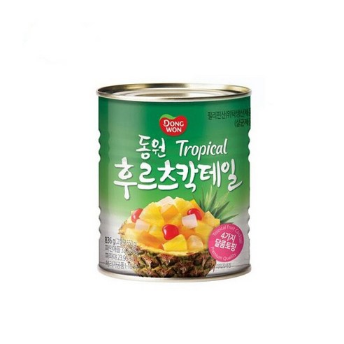 동원 후르츠칵테일 과일통조림, 836g, 10개