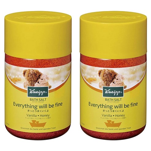 크나이프 배스솔트 에브리띵 윌 비 파인 바닐라&허니향, 850g, 2개