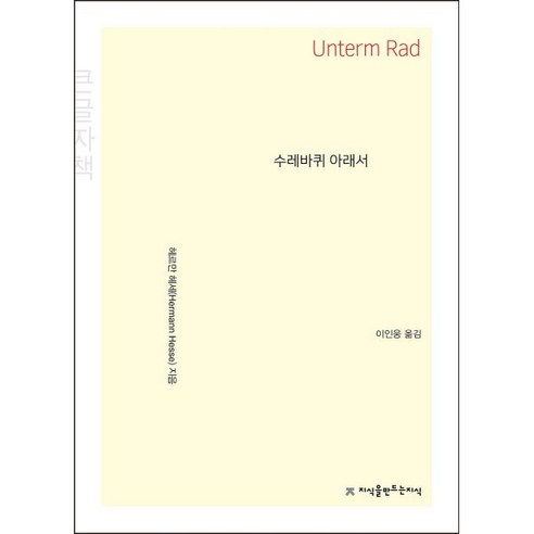 수레바퀴 아래서 (큰글자책), 헤르만 헤세 저/이인웅 역, 지식을만드는지식