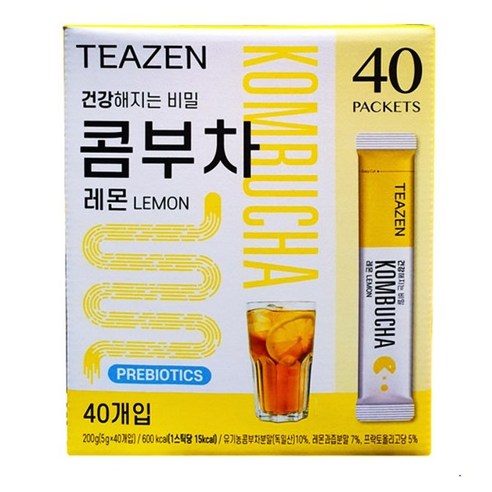 티젠 콤부차 레몬, 5g, 40개