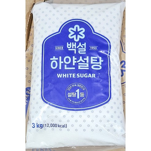 백설 하얀설탕 3kg / CJ제일제당 백설탕