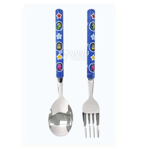 우주처럼 매력적인 르번 어몽어스 스푼포크로 아이에게 즐거운 식사 시간을 선물하세요!