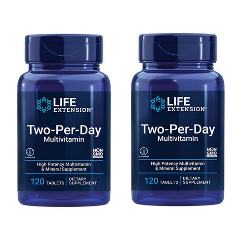 Life Extension 라이프익스텐션 투퍼데이 Two-Per-Day Tablets 타블렛 120정, 2개, 120정 * 2개