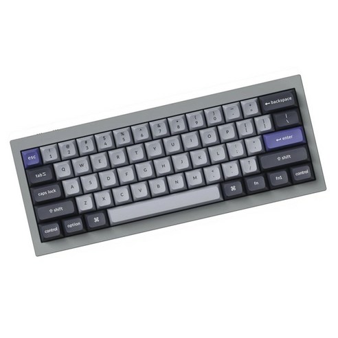 키크론 Q4 프로 듀얼 모드 RGB 핫스왑 맞춤형 기계식 키보드, 그레이, D4(바나나축), 텐키리스