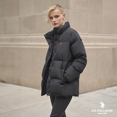 고급스럽고 멋스러운 디자인과 따뜻한 보온성을 갖춘 U.S. POLO ASSN. 여성 클래식 푸퍼 다운자켓