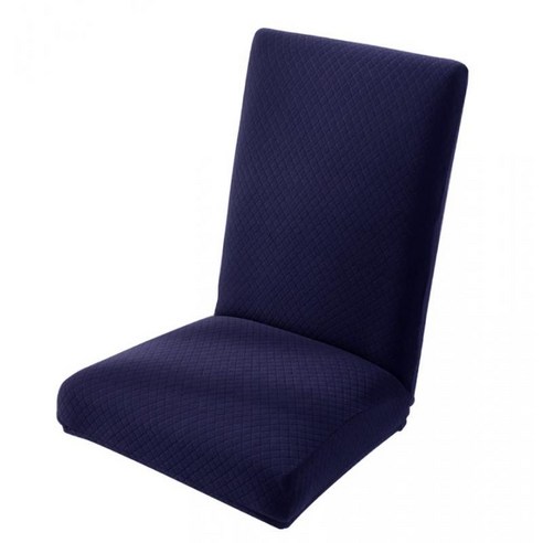 홈 파티 바 클럽 호텔 파티 용 방진 및 두꺼운 의자 의자 시트 슬립 커버 쿠션, 다크 블루, 설명
