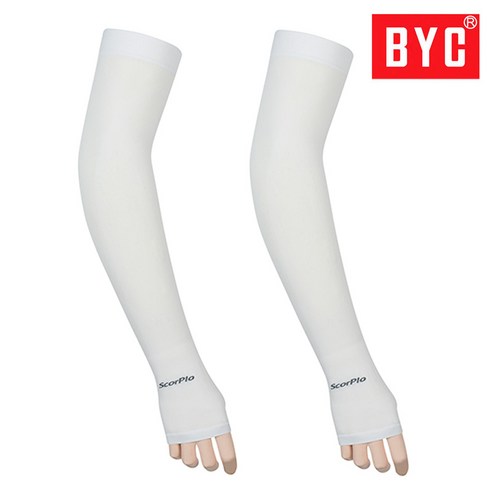 BYC 손등커버 쿨토시 2개세트 UV차단/여름 팔토시, 2세트, 화이트